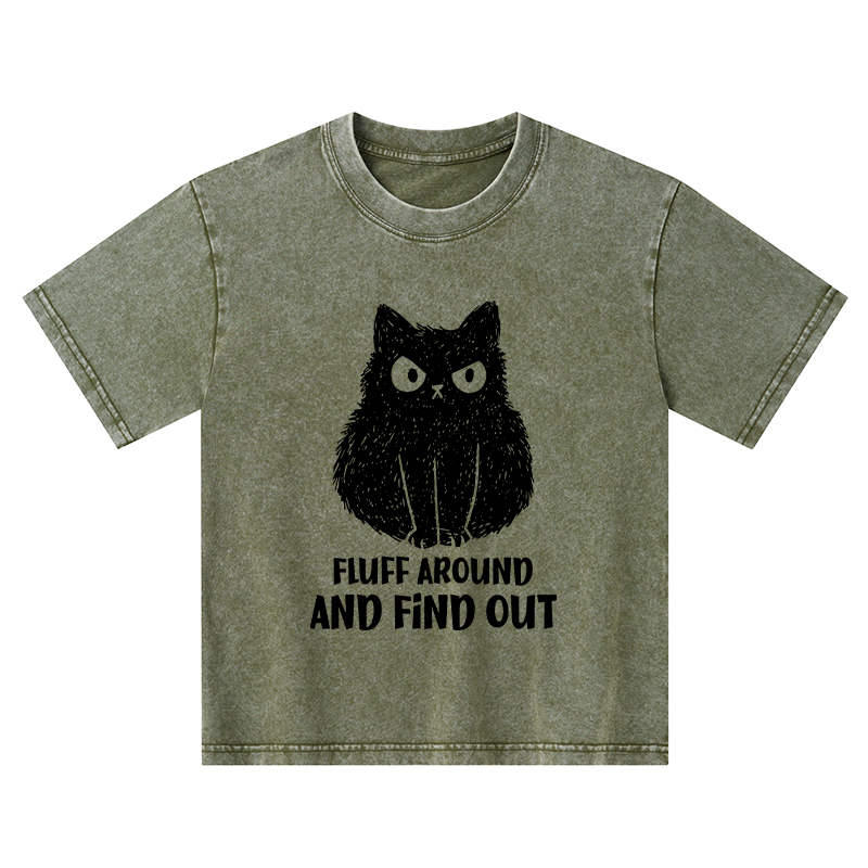 Tokyo-Tiger Consequences Of Fooling Around Kids Washed T-Shirt