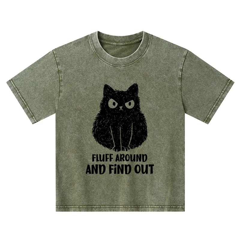 Tokyo-Tiger Consequences Of Fooling Around Kids Washed T-Shirt