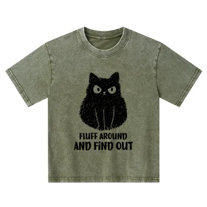 Tokyo-Tiger Consequences Of Fooling Around Kids Washed T-Shirt