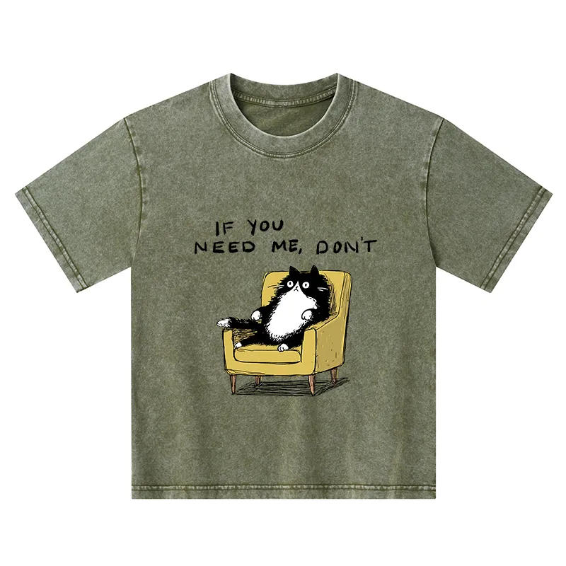 Tokyo-Tiger Unavailable Cat Kids Washed T-Shirt