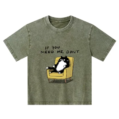 Tokyo-Tiger Unavailable Cat Kids Washed T-Shirt