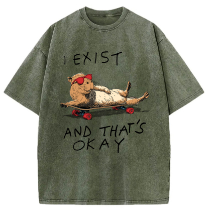 Tokyo-Tiger Existentially Chill Washed T-Shirt