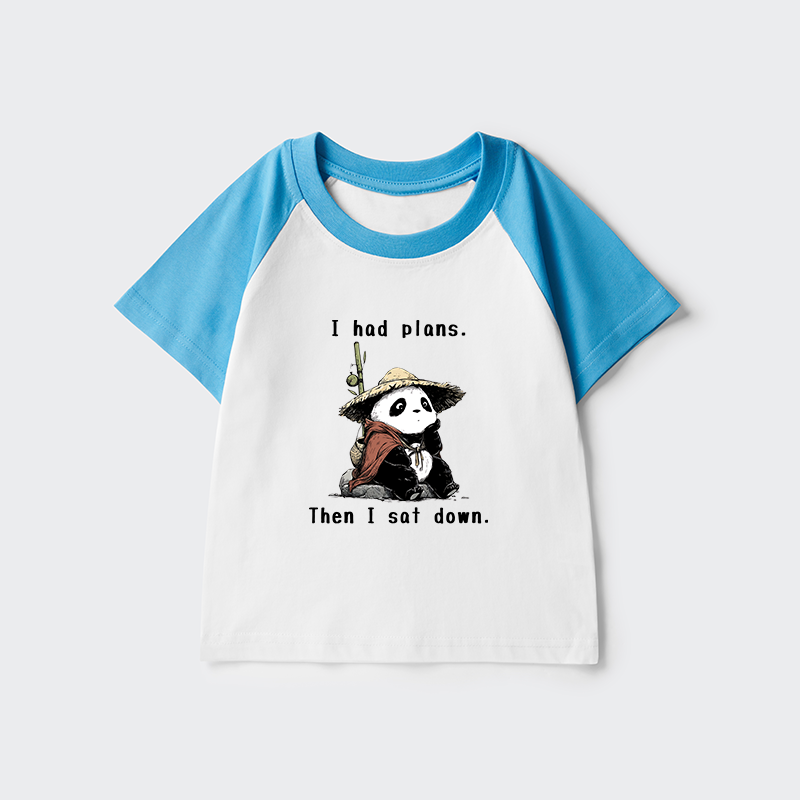 Tokyo-Tiger The Maybe Later Panda Kids Raglan T-shirt