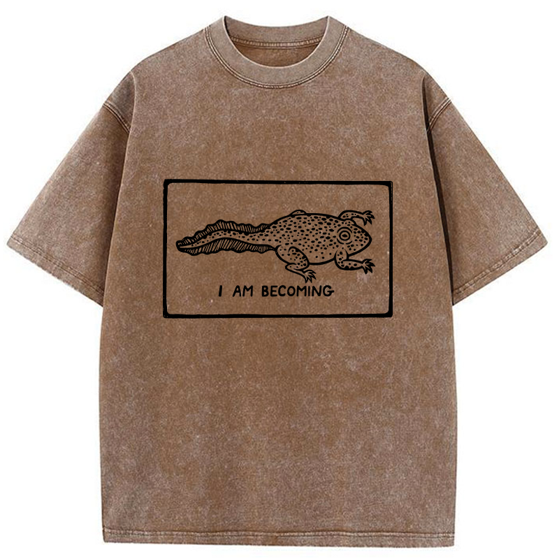 Tokyo-Tiger I Am Evolving Washed T-Shirt
