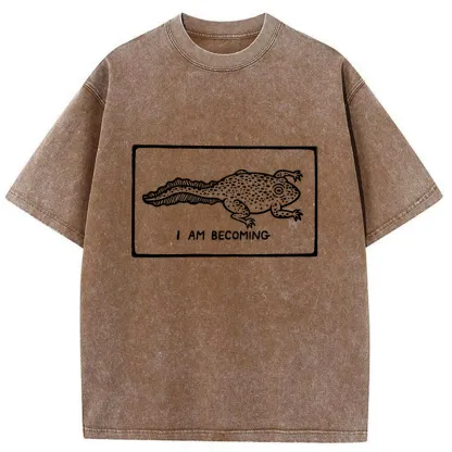 Tokyo-Tiger I Am Evolving Washed T-Shirt