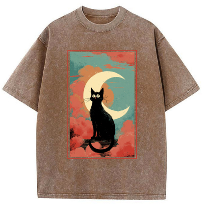 Tokyo-Tiger The Crescent Watcher Washed T-Shirt