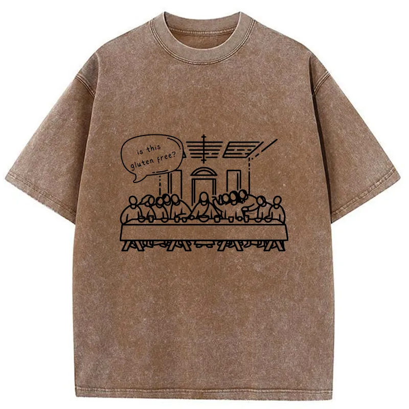 Tokyo-Tiger Gluten-free Dinner Washed T-Shirt