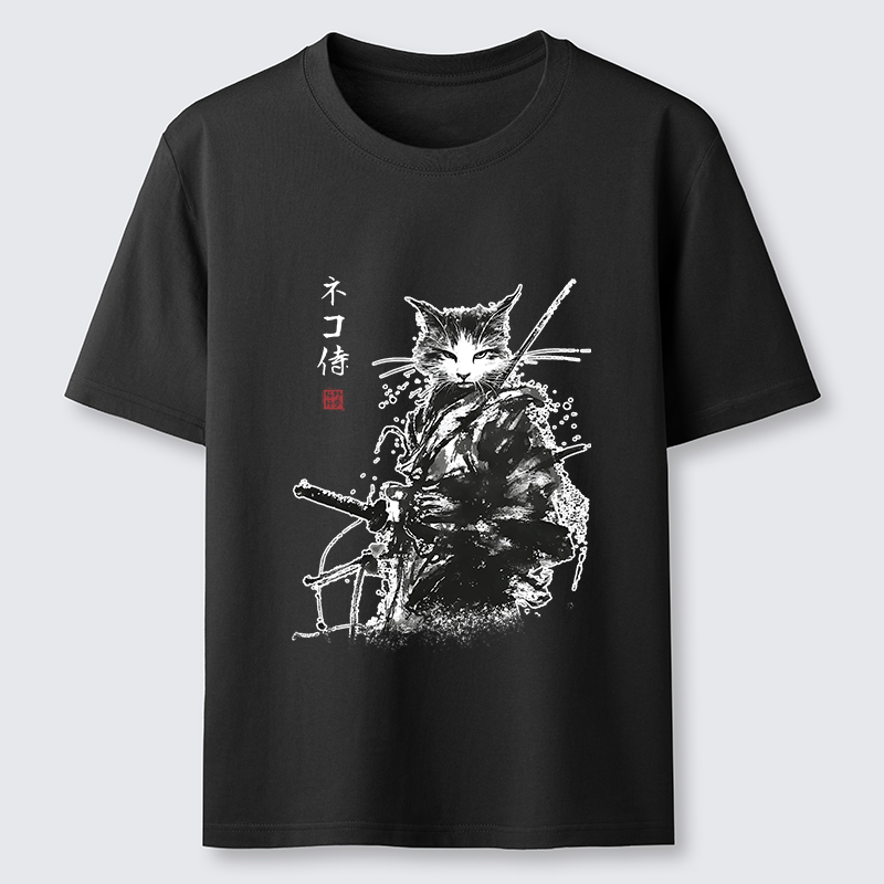 Tokyo-Tiger Inkblade Samurai Cat Classic T-Shirt