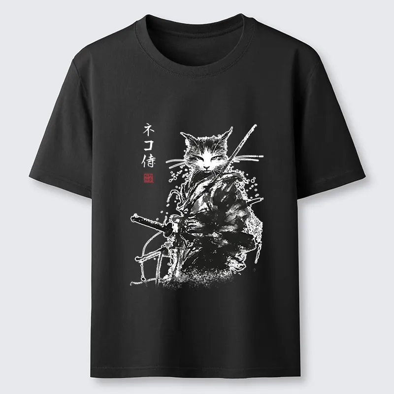 Tokyo-Tiger Inkblade Samurai Cat Classic T-Shirt