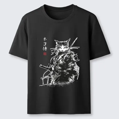 Tokyo-Tiger Inkblade Samurai Cat Classic T-Shirt