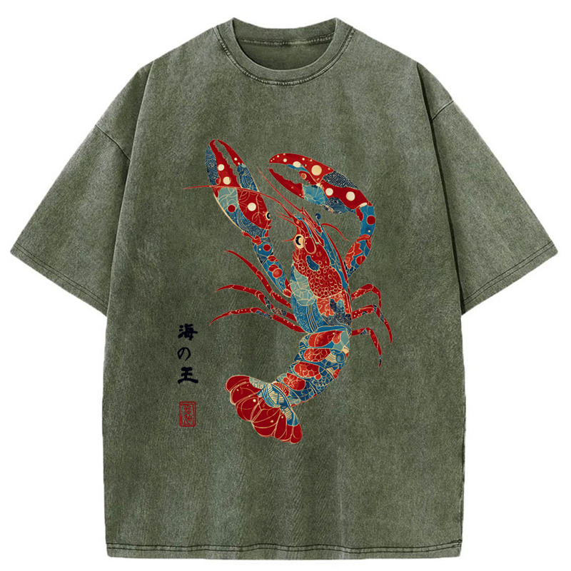 Tokyo-Tiger King Of The Sea Washed T-Shirt