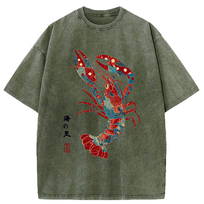 Tokyo-Tiger King Of The Sea Washed T-Shirt