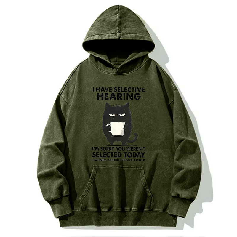 Tokyo-Tiger Selective Hearing Washed Hoodie