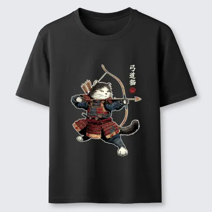 Tokyo-Tiger Kyudo Samurai Cat Classic T-Shirt
