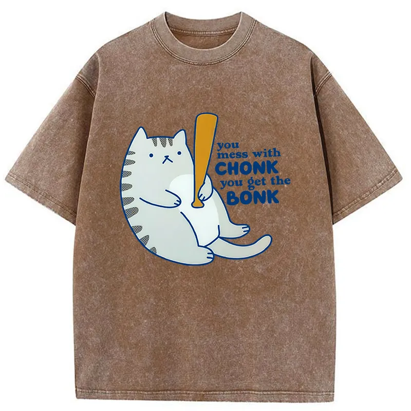 Tokyo-Tiger Get Beaten By The Cat Washed T-Shirt