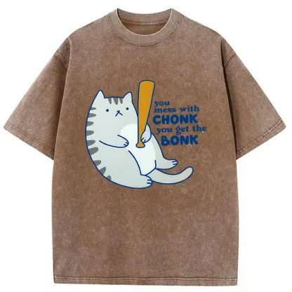 Tokyo-Tiger Get Beaten By The Cat Washed T-Shirt