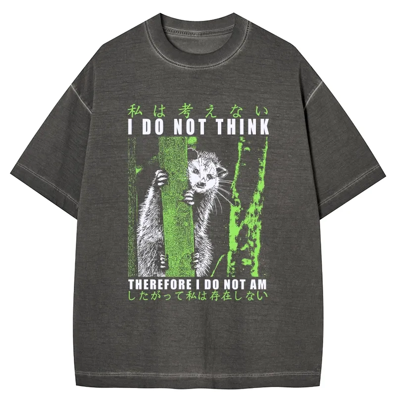 Tokyo-Tiger Stupid Possum Japan Gradient Washed T-Shirt