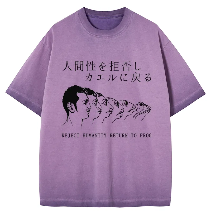 Tokyo-Tiger Return To Frog Gradient Washed T-Shirt