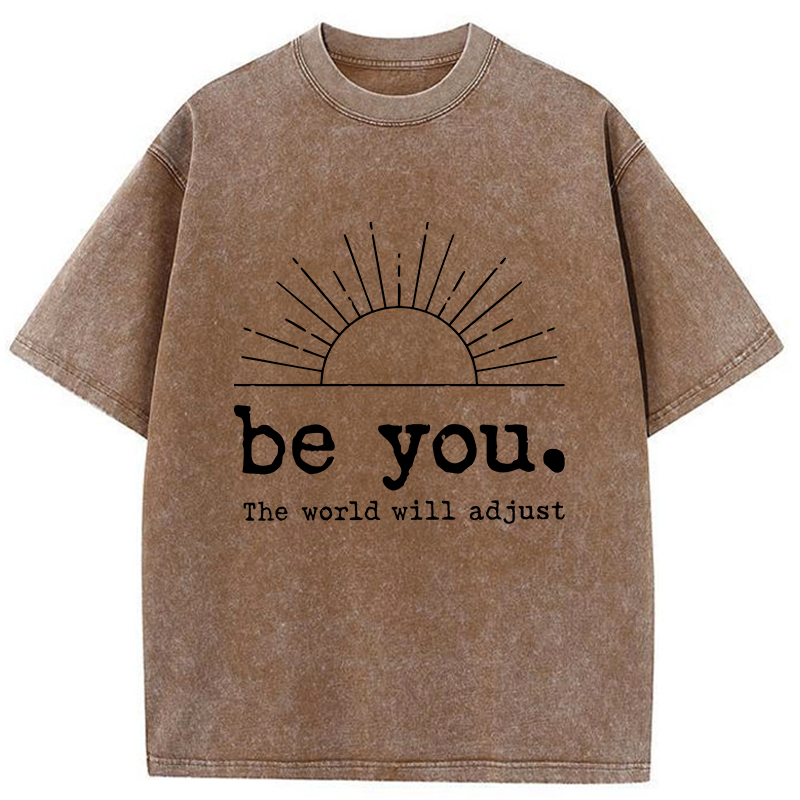 Tokyo-Tiger Be You The World Will Adjust Washed T-Shirt