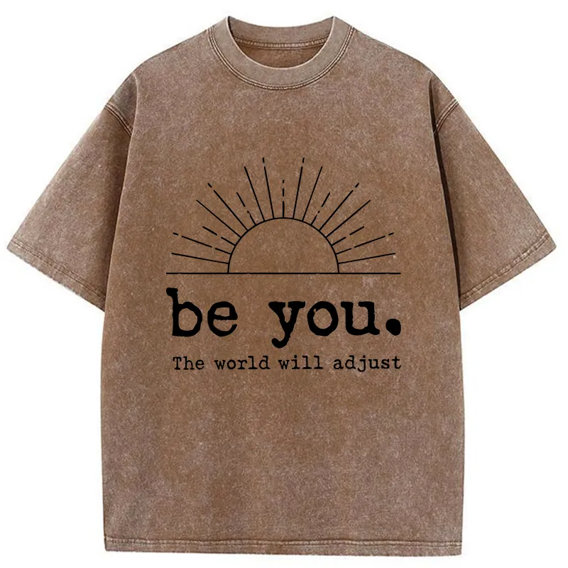 Tokyo-Tiger Be You The World Will Adjust Washed T-Shirt