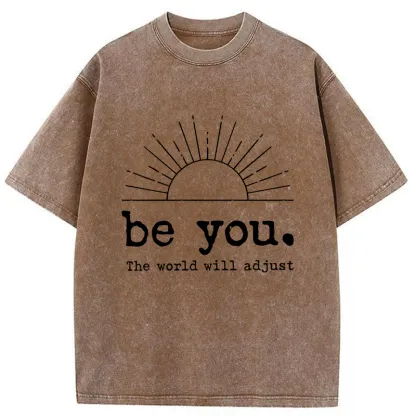 Tokyo-Tiger Be You The World Will Adjust Washed T-Shirt