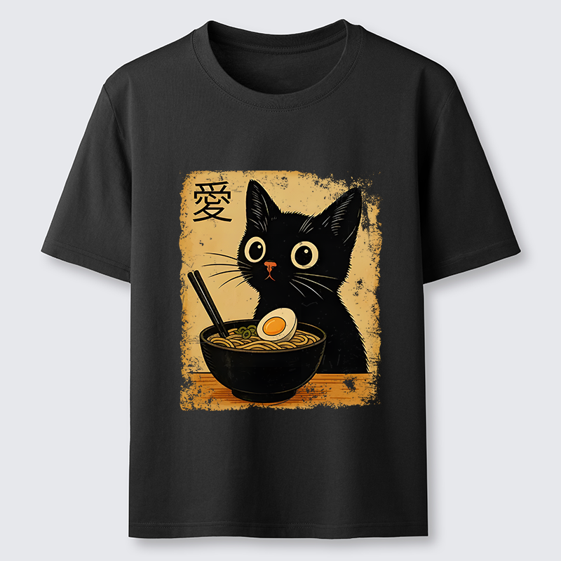 Tokyo-Tiger The Black Cat Ate Ramen Classic T-Shirt