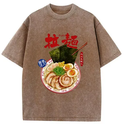 Tokyo-Tiger Ramen Japan Washed T-Shirt