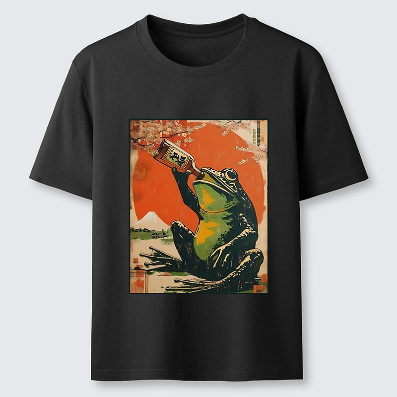 Tokyo-Tiger Frog Drinking Beer Classic T-Shirt