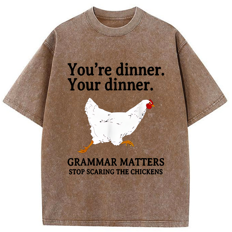 Tokyo-Tiger Don't Scare The Chickens Washed T-Shirt