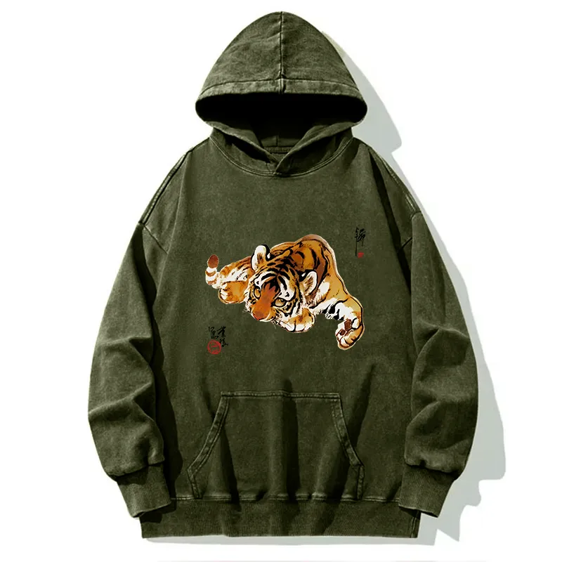 Tokyo-Tiger Tiger Cub Washed Hoodie