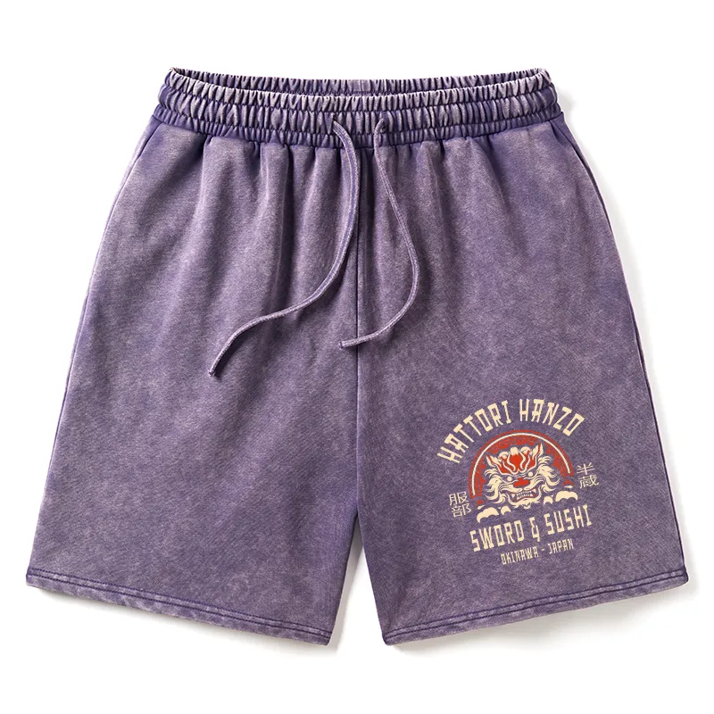 Tokyo-Tiger Hattori Hanzo Sword Washed Shorts