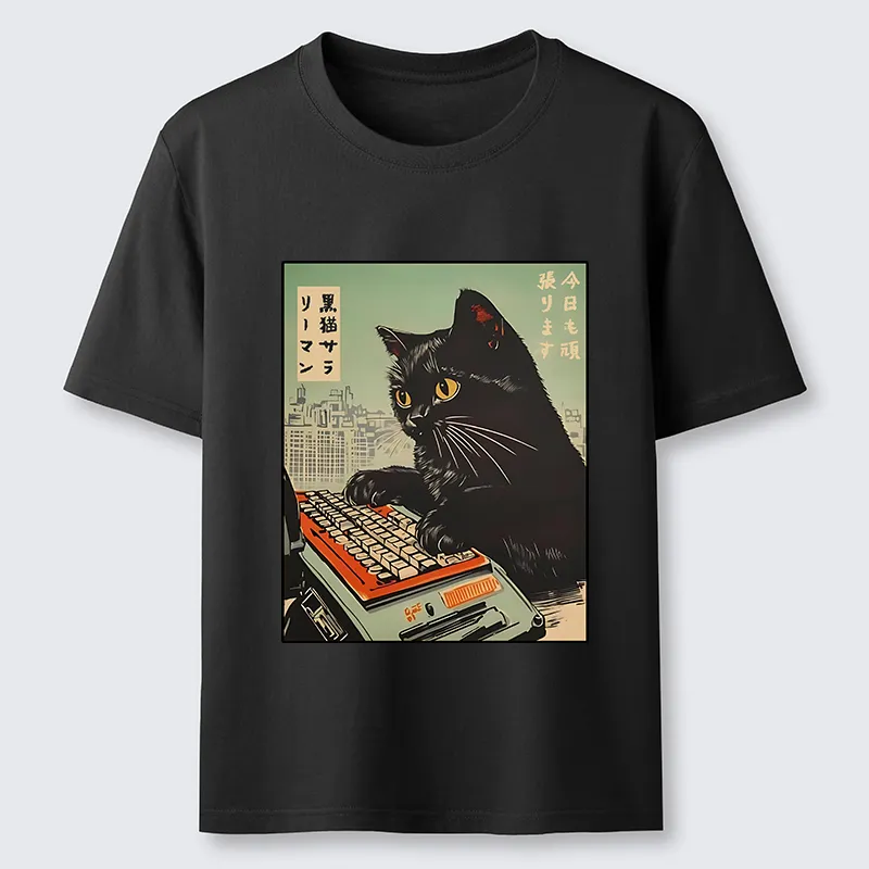 Tokyo-Tiger Cat Typing Classic T-Shirt