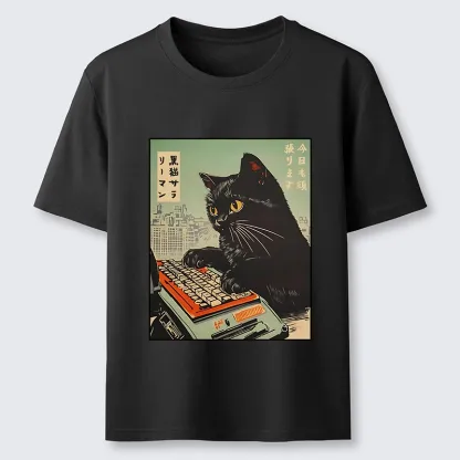 Tokyo-Tiger Cat Typing Classic T-Shirt