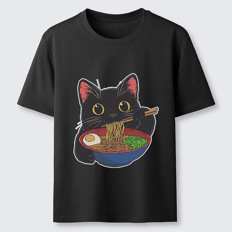 Tokyo-Tiger Black Cat Ate Japan Ramen Classic T-Shirt