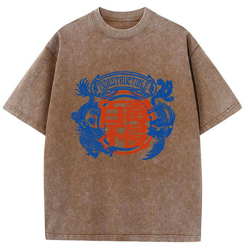 Tokyo-Tiger Indestructible Kanji Washed T-Shirt