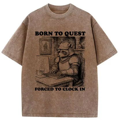 Tokyo-Tiger Loss Of Freedom Due To Work Washed T-Shirt