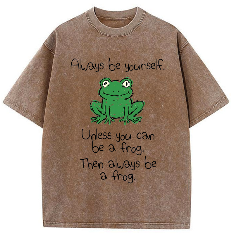 Tokyo-Tiger You Can Also Be A Frog Washed T-Shirt