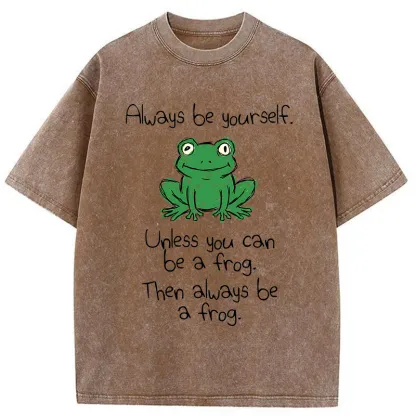 Tokyo-Tiger You Can Also Be A Frog Washed T-Shirt