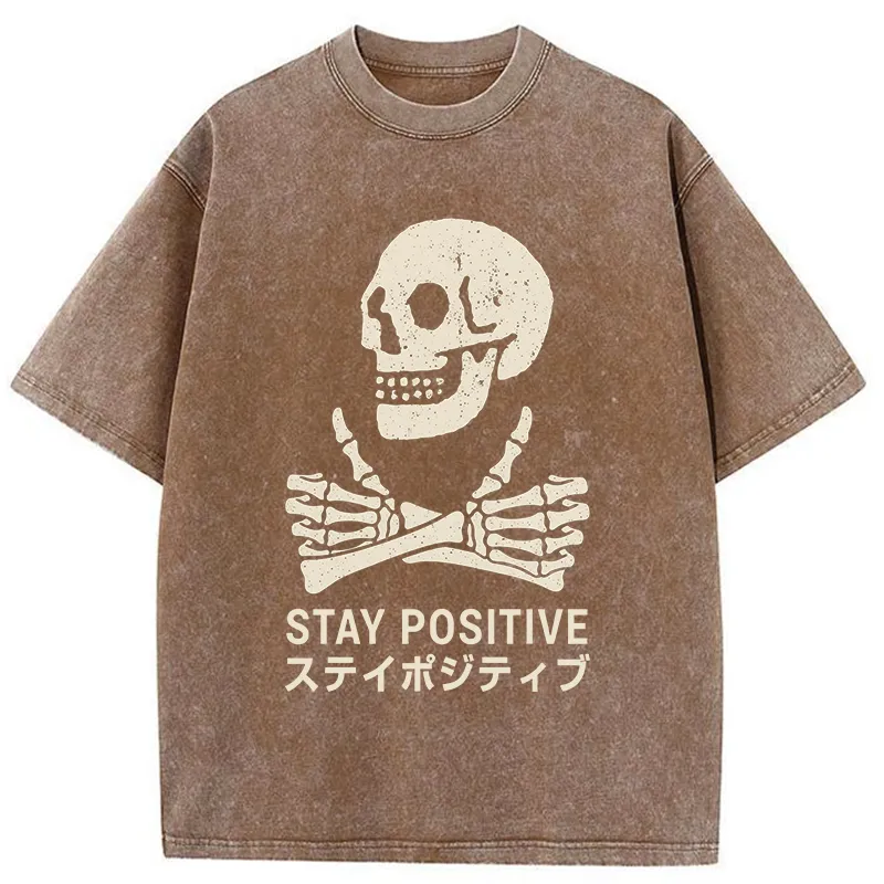 Tokyo-Tiger Optimistic Supporter Washed T-Shirt