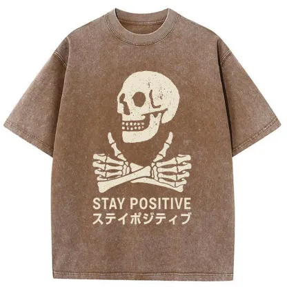 Tokyo-Tiger Optimistic Supporter Washed T-Shirt