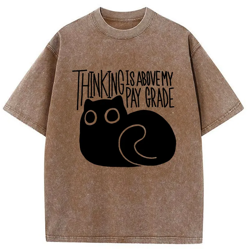 Tokyo-Tiger Thinking Crash Cat Washed T-Shirt