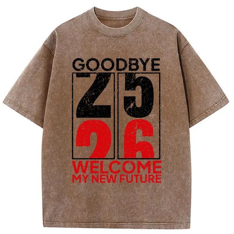 Tokyo-Tiger Welcome To 2026 Washed T-Shirt