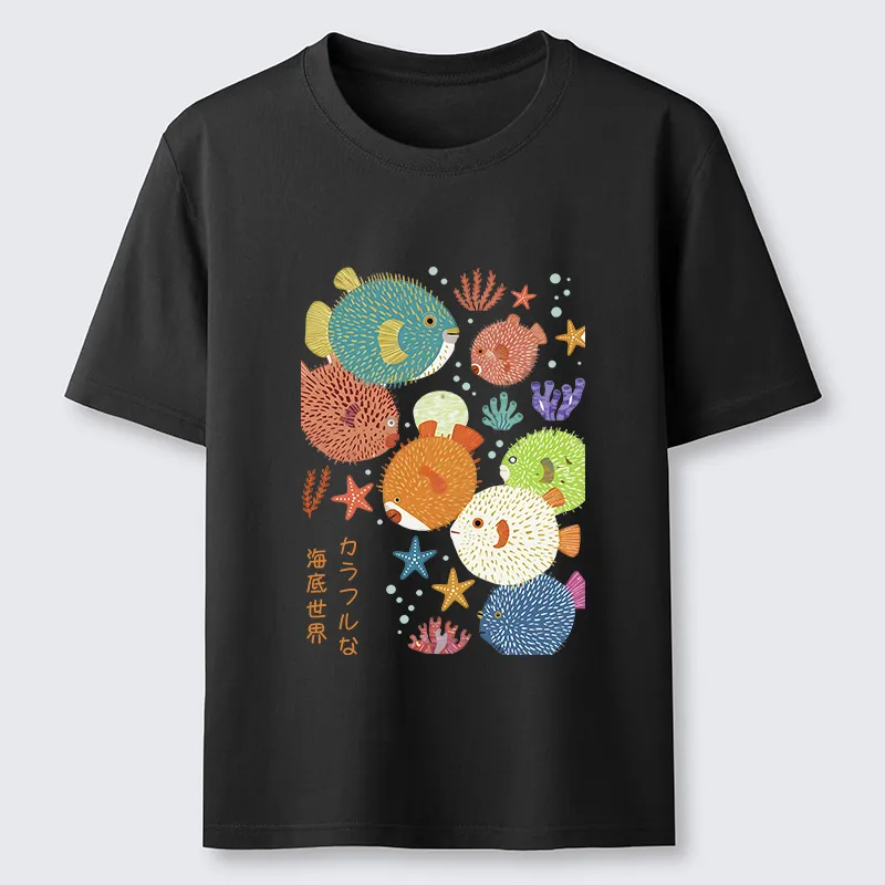 Tokyo-Tiger Japanese Fish Kanji Classic T-Shirt
