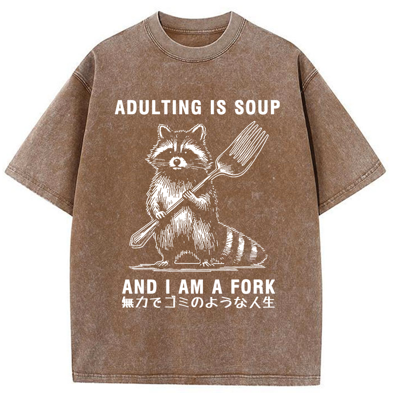 Tokyo-Tiger Helpless Life Washed T-Shirt