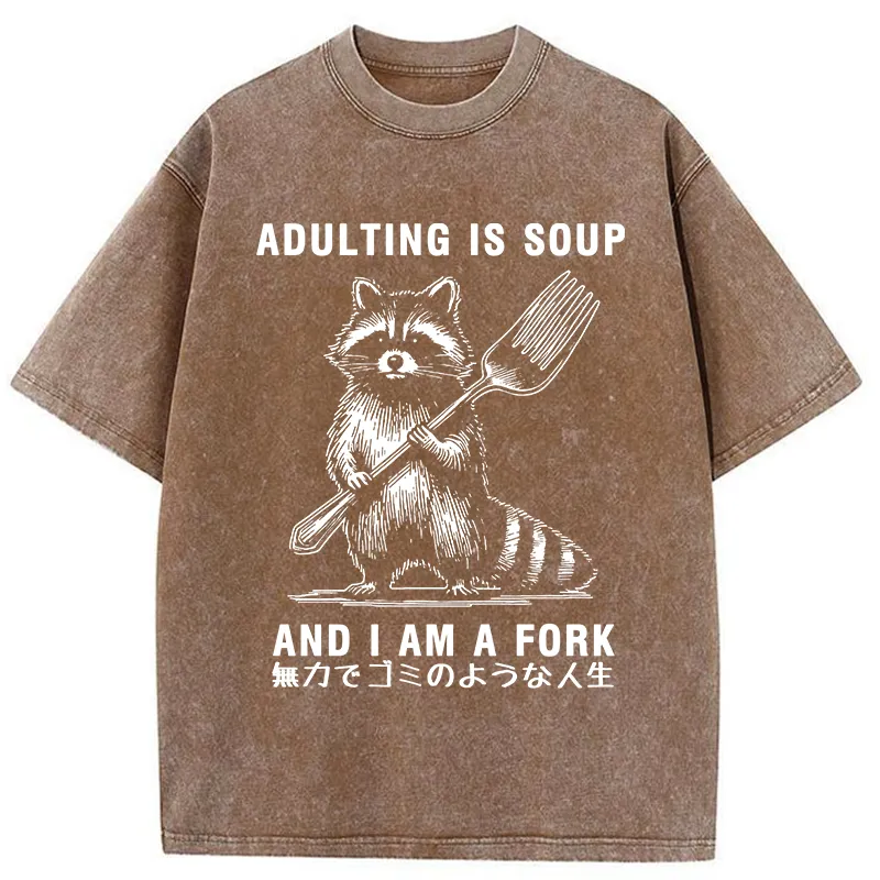 Tokyo-Tiger Helpless Life Washed T-Shirt