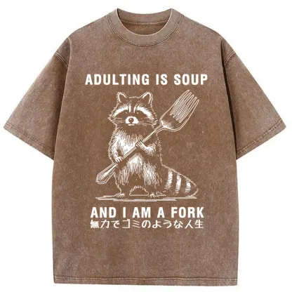 Tokyo-Tiger Helpless Life Washed T-Shirt