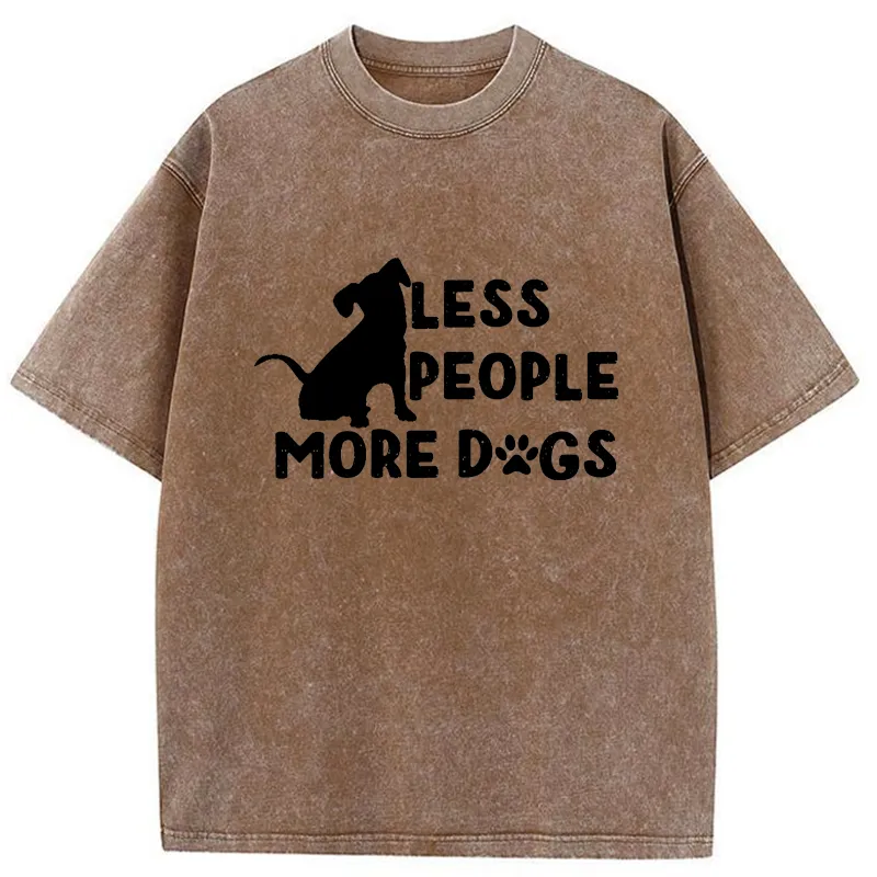 Tokyo-Tiger Fewer People More Dogs Washed T-Shirt