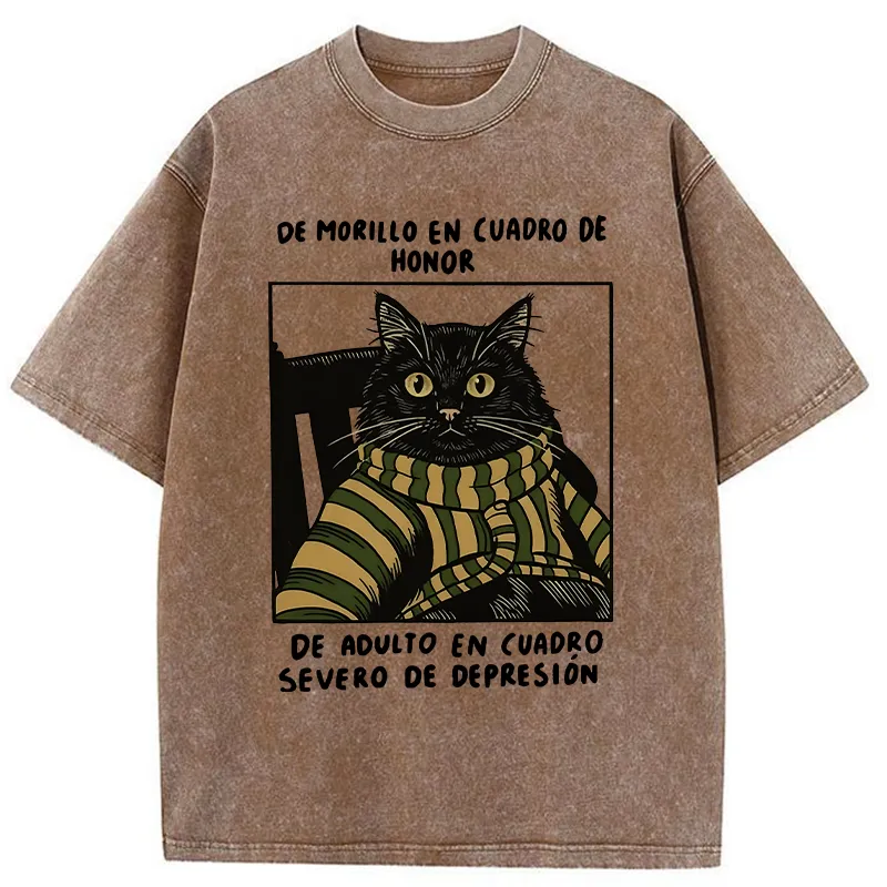 Tokyo-Tiger Life Of Contrast Washed T-Shirt