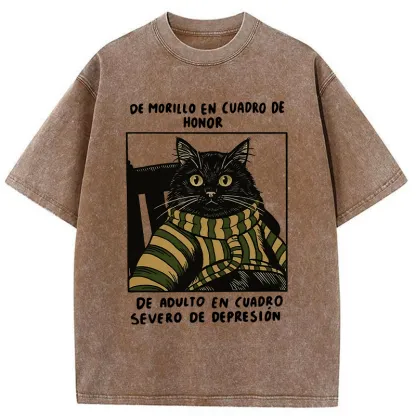 Tokyo-Tiger Life Of Contrast Washed T-Shirt