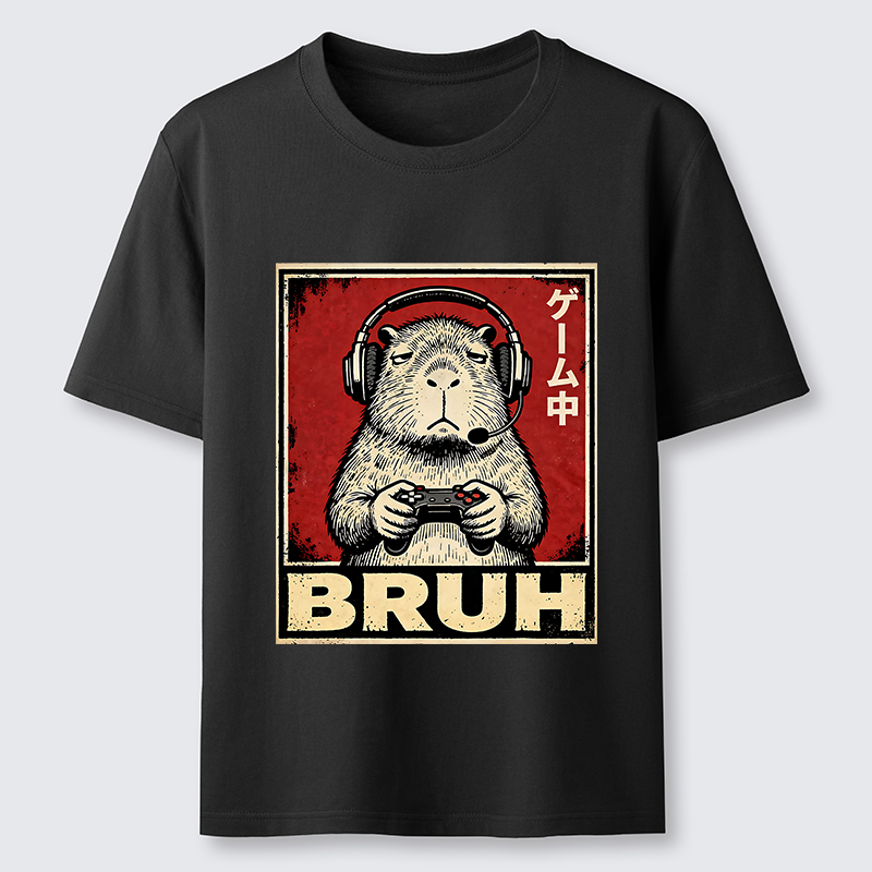 Tokyo-Tiger Funny Capybara Playing Games Classic T-Shirt